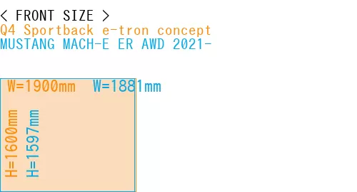 #Q4 Sportback e-tron concept + MUSTANG MACH-E ER AWD 2021-